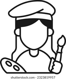 Painter Artist people person paint Glyph