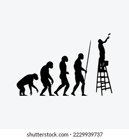 Painter Evolution Funny Master Painters