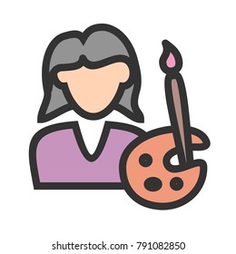 Painter Female icon