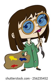painter girl