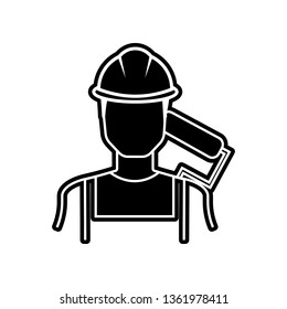 painter icon. Element of Proffecions for mobile concept and web apps icon. Glyph, flat icon for website design and development, app development
