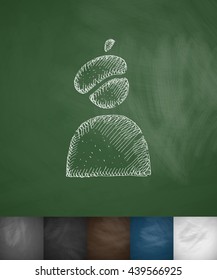 painter icon. Hand drawn vector illustration