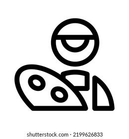 painter icon or logo isolated sign symbol vector illustration - high quality black style vector icons
