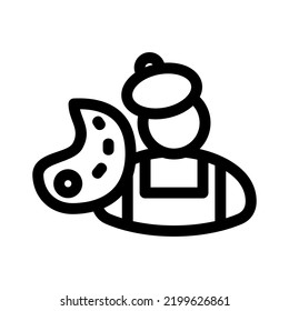 Malersymbol oder Logo einzeln auf Zeichen, Vektorgrafik - hochwertige Vektorsymbole in schwarzem Stil
