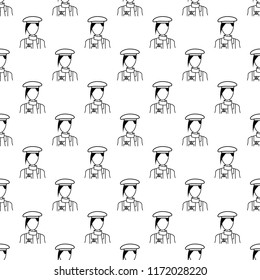painter icon in pattern style. One of Proffecions collection icon can be used for UI, UX
