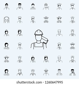 painter icon. Proffecions icons universal set for web and mobile