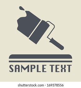 Painter icon or sign, vector illustration