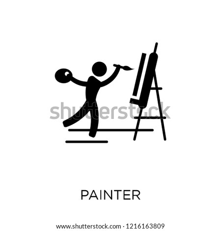 Painter icon. Painter symbol design from Professions collection. Simple element vector illustration on white background.