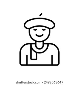 Icono de pintor Vector Ilustración de stock