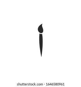 Painter palette and Paint brush Icon vector sign isolated for graphic and web design. Painter palette and Paint brush symbol template color editable on white background.