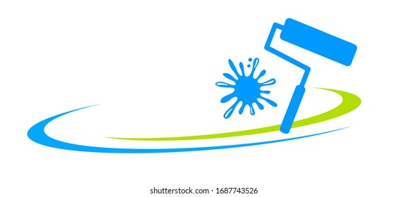 painter service graphic in vector quality