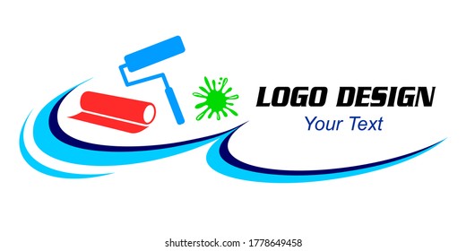 Painter service graphic in vector quality.