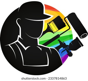 Painter silhouette and painting tool