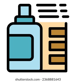Farbspritzer Symbol Umrandung Vektorgrafik. Auto-Service. Farbtupfer