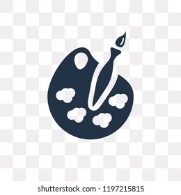 Painter vector icon isolated on transparent background, Painter transparency concept can be used web and mobile