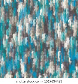 Painterly abstract vertical brush stroke seamless repeat vector pattern swatch.  Distressed halftone futuristic colorful design.