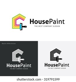 Painters choice,house paint,repair,painting services,painting logo,home,house,Vector logo template