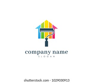 Painters Company Name Logo Painting Logo Stock Vector (Royalty Free ...