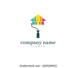 Painters Company Name Logo Painting Logo Stock Vector (Royalty Free ...