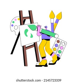Painting abstract concept vector