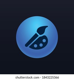 Painting - App Icon Button