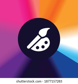 Painting - App Icon Button