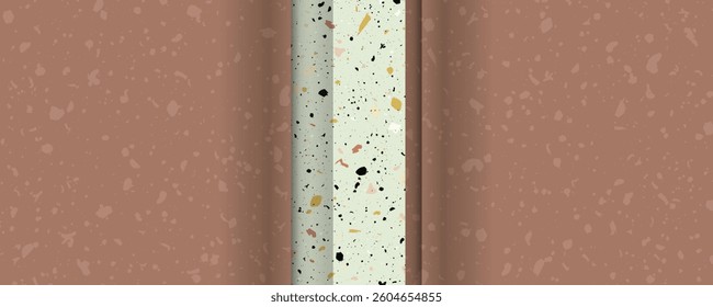 Painting Art MIlk chocolate Paint Abstract background on coffee muted Mocha shade 2025 Mousse color futuristic elements banner