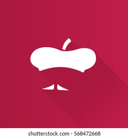 Painting artist beret and mustache icon in Metro user interface color style.