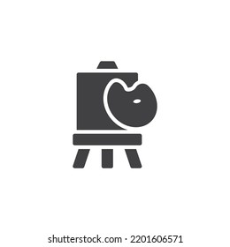 Painting artwork vector icon. filled flat sign for mobile concept and web design. Art education glyph icon. Symbol, logo illustration. Vector graphics