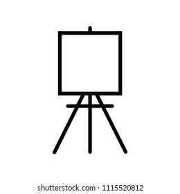 Painting board icon. Painting board flat vector icon. Canvas icon.