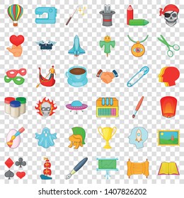 Painting bottle icons set. Cartoon style of 36 painting bottle vector icons for web for any design