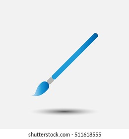 painting brush blue