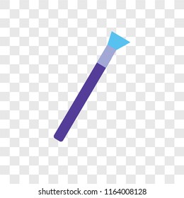 Painting brush vector icon isolated on transparent background, Painting brush logo concept