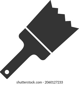 Painting Brush vector illustration. A flat illustration design of Painting Brush icon on a white background.