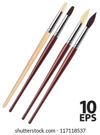 Painting brushes. Vector illustration