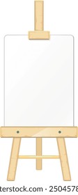 Painting canvas board. Empty paper artist tool