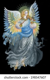 Painting Collection: Angel vector 
