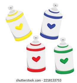 Painting Coloring Tools Illustration Vector Clipart