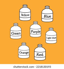 Marca digital de herramientas de color de pintura