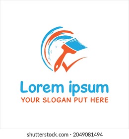 painting creative logo template vector
