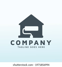 painting and decorating logo design idea