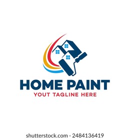 Painting And Decorating Paint Work And House Painting Logo Design 