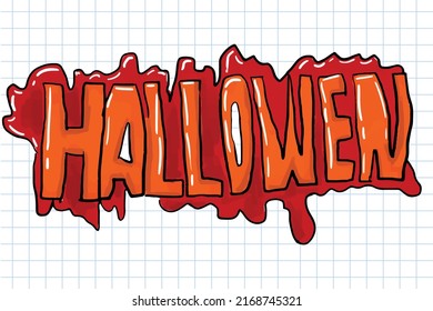 Painting digital element of halloween celebration.
