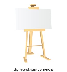 Painting easel illustration in high resolution. Easy to change color and for many type of use.