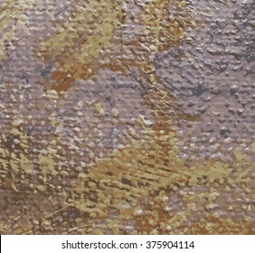 Painting fragment vector illustration. Oil on canvas texture. abstract background. brushstrokes.Modern art.