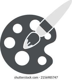 Painting hobby plate concept illustration circular