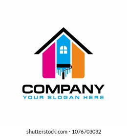 Painting House Logo Vector