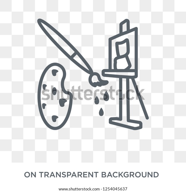 Painting\
icon. Painting design concept from  collection. Simple element\
vector illustration on transparent\
background.