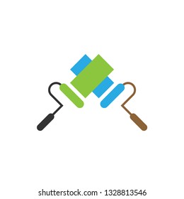 Painting icon design template vector isolated illustration