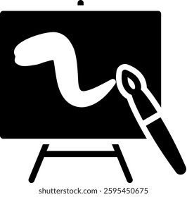 Painting Icon Element For Design